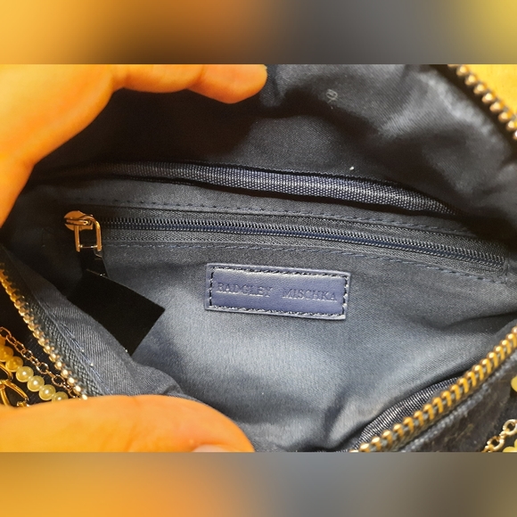 Badgley Mischka Denim Diamond Quilted Fanny Pack - Picture 11 of 13